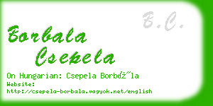 borbala csepela business card